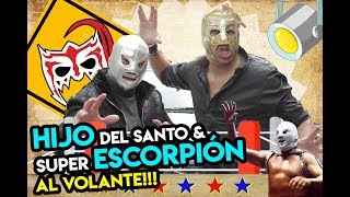 Hijo del SANTO amp Súper Escorpión al volante la leyenda y el enmascarado de plata [upl. by Dorsey]