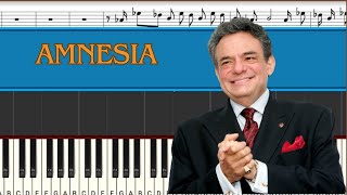 José José  Amnesia  Piano Tutorial  Midi [upl. by Sebastien]