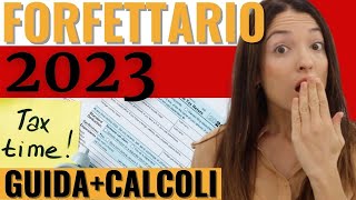 REGIME FORFETTARIO 2023 E APRIRE PARTITA IVA FORFETTARIA ONLINE Tasse esempi pratici e calcoli [upl. by Walls]