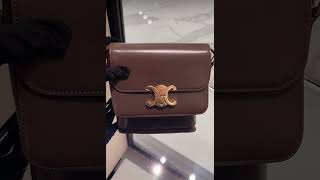 셀린느 CELINE CLASSIQUE TRIOMPHE BAG IN SHINY CALFSKIN 187363BF419BGwwwroseluxcom [upl. by Petty]