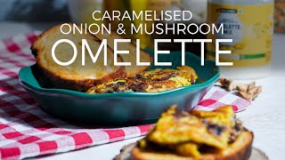 Caramelized Onion and Mushroom Omelette  Vegan Omelette  Easy to Make [upl. by Teddie110]