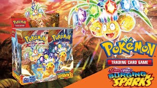 Pokémon TCG Surging Sparks Booster Box Opening [upl. by Behlau830]