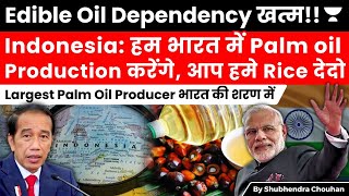 Largest Palm oil Producer Indonesia on Indias doorstep To support an oil Mission in Return of Rice [upl. by Timotheus524]