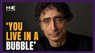 You live in a bubble Gabor Maté answers question from Israeli audience member [upl. by Aduhey]