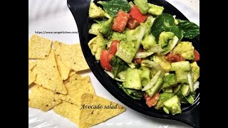 Avocado salad  Healthy salad with Butter fruit  Classic Avocado salad [upl. by Jenei]