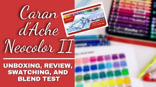 Caran dAche Neocolor II  Unboxing Full Review Swatching and Blend Test [upl. by Angadresma]