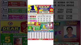 DEAR LOTTERY SAMBAD MORNING 8PM RESULT TODAY LIVE DRAW ON 04122024 NAGALAND [upl. by Gracye]