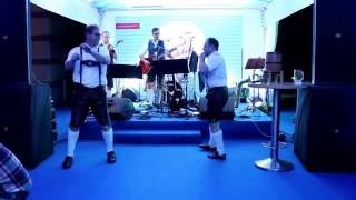 The Schuhplattler dance by Talbachbuam at GrandOktoBierFest [upl. by Beutler804]