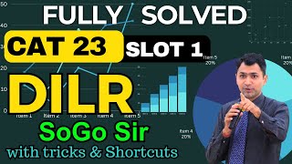 COMPLETE DILR SOLUTIONS  CAT 2023 SLOT 1  CAT 2024  BY SOGO SIR  LIVE AT 900 PM [upl. by Taran]