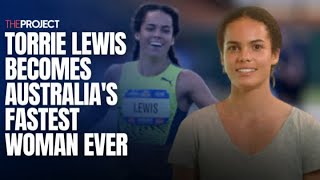 Torrie Lewis Becomes Australias Fastest Woman Ever [upl. by Mathre]