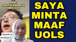 Makcik Kemboja Minta Maaf Secara Terbuka Akhirnya  Pengajaran Buat Bisnis OnLine [upl. by Adrahc]