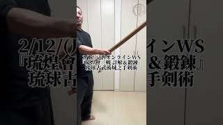 琉煌會三戦 詳解＆鍛錬（212）琉球古武術城之手剣術 一部抜粋 [upl. by Winchester]