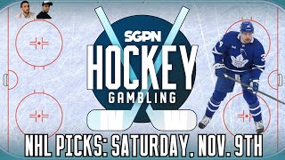 NHL Picks Predictions amp Best Bets Saturday November 9th  Auston Matthews on IR [upl. by Sarson400]