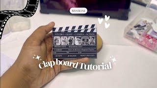 Miniature Clap board  DIY  Malayalam  handmade [upl. by Howund]