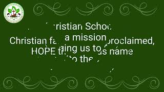 UCCP HOPE CHRISTIAN SCHOOL OF BATANGAS HYMN [upl. by Lozano]