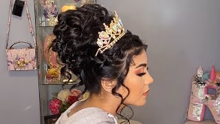 Peinado para Quinceañera ✨  Tutorial de Peinado Pasó a Paso  Rosita Rodriguez [upl. by Delphinia]