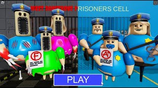 BARRY EXE Family VS POLICE BARRY Family in BARRYS PRISON RUN New Scary Obby Roblox [upl. by Iridissa]