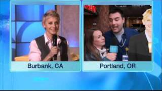 Ellen Chats with George after the Show [upl. by Caria]