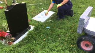 Fixing a headstone [upl. by Hsetim]