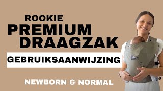 Rookie Premium Draagzak Gebruiksaanwijzing  Vanaf geboorte [upl. by Maryjane]