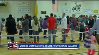 Long lines some problems at polling places [upl. by Ydarb957]