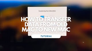 How to migrate data from old mac to the new mac mac macbook imac appleproduct tutorial [upl. by Shulamith]