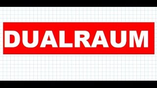 Der Dualraum und der Bidualraum von R hoch n Mathe Lineare Algebra Mathe UniMatheKanal [upl. by Belak]