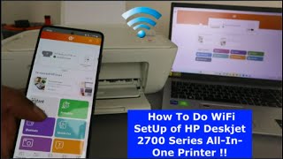 How To Do WiFi SetUp of HP Deskjet 2700 Series AllInOne Printer [upl. by Alper]