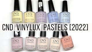 CND VINYLUX PASTELS LIVE SWATCH ON REAL NAILS 🐣 [upl. by Jadda]