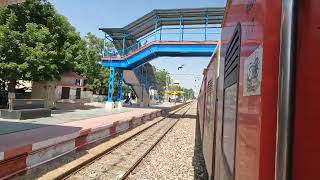 12490 Dadar  Bikaner Express Skipping Nokha Station at Slow Speed  Electrification Progress NWR [upl. by Elleirbag895]