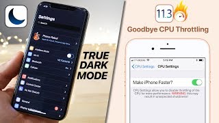 iPhone X Dark Mode Tweak iOS 113 CPU Throttling Toggle amp 1122 Jailbreak [upl. by Leachim]