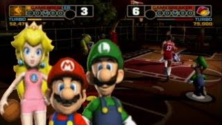 NBA Street V3  Nintendo All Stars vs Legendary NBA Legends [upl. by Yemarej]