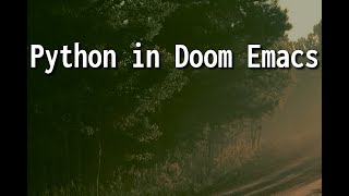 Coding simple sorting algorithms Python in Doom Emacs [upl. by Yeniar]