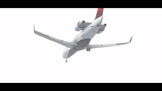 1974 Oklahoma City Sabreliner Crash  Crash Animation [upl. by Maighdlin666]