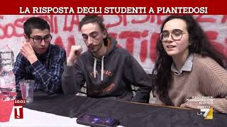 La risposta degli studenti a Piantedosi [upl. by Aenitsirhc]