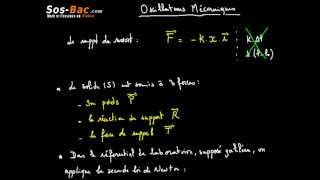 Oscillateur mécanique amortissement cours 2 [upl. by Eiznekam779]