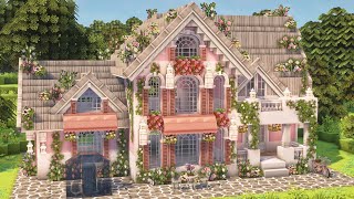 minecraft je 1122 build  part 2 🌺 coquette aesthetic farmhouse  miniaturia amp cocricot mod [upl. by Alphard462]