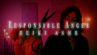 Clearing Anger Meridians  Aura  Body  Consciousness  Cord Cutting  Reiki with ASMR [upl. by Attinahs610]