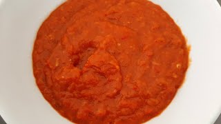 Ajvar recipe Roasted Red Peppers And Eggplant Dip [upl. by Atsillac]