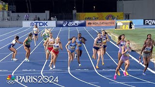 USA blows out the competition in womens 4x400m at World Athletics Relays  NBC Sports [upl. by Pierre]