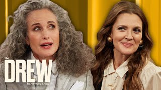 Andie MacDowell Reacts to Daughter Margaret Qualleys Wedding  The Drew Barrymore Show [upl. by Sirrom]