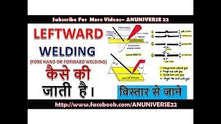 LEFTWARD WELDING TECHNIQUE  ANUNIVERSE 22 [upl. by Anirtik612]