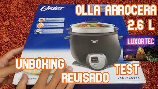 Olla Arrocera OSTER de 26 LUnboxing Revisado y Test en Español CKSTRC6033 [upl. by Evan]