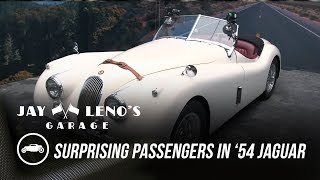 Jay Leno Surprises Passengers in His ‘54 Jaguar  Jay Lenos Garage [upl. by Dinsdale]