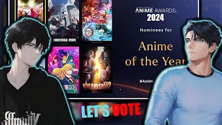 Anime Awards 2024 Cast Your Vote for the Best in Anime FTexplorewithsayyam1851 [upl. by Gerstner]