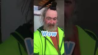 EMOTIONAL Homeless man wraps Tefillin after 20 years❤️emotional homeless views kindness shorts [upl. by Herwick]