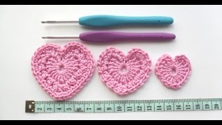 How to Crochet a  Trio of Perfect Little Hearts [upl. by Eeluj859]