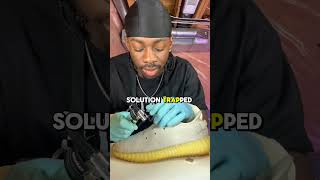 How to clean yeezy 350s amsr sneakers viral [upl. by Jedediah44]