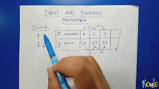 Direct and Inverse proportion ll Introduction ll Class 8 ll Chapter 13 [upl. by Srednas]