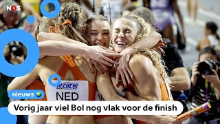 Estafettevrouwen winnen goud op WK [upl. by Ariaz804]